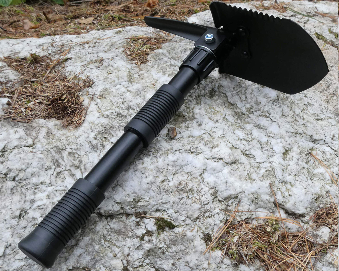 Herbertz CJH Klappspaten, schwarz