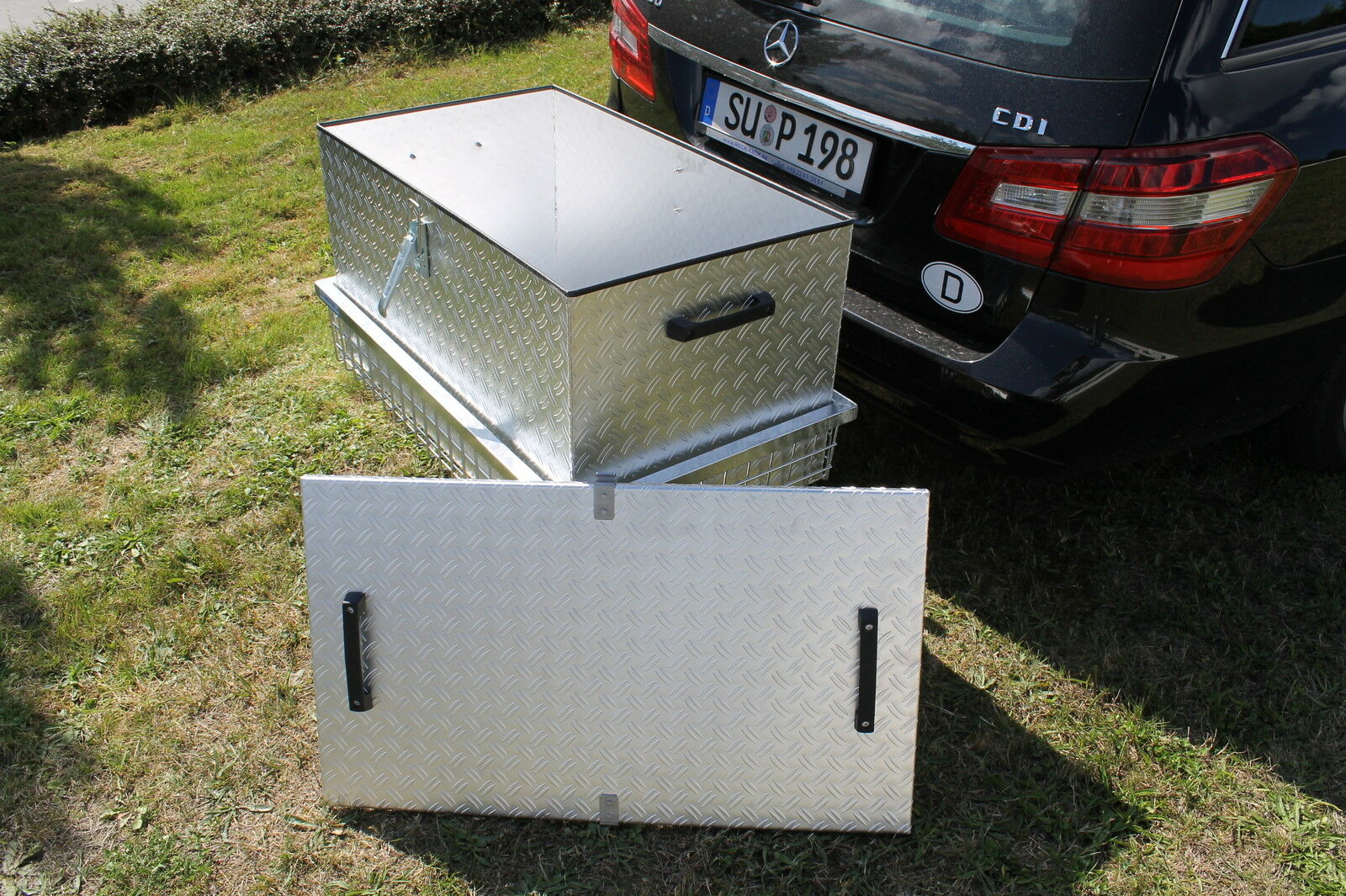 Transportbox aus Alu für Hecktransporter 1000x600mm