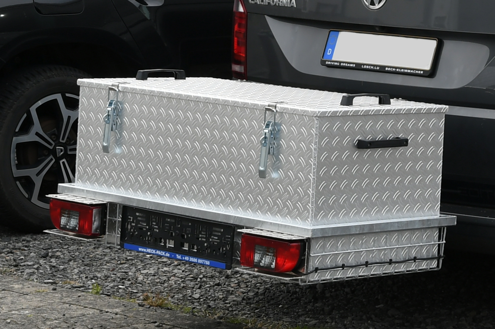 Transportbox aus Alu für Hecktransporter 1000x500mm 