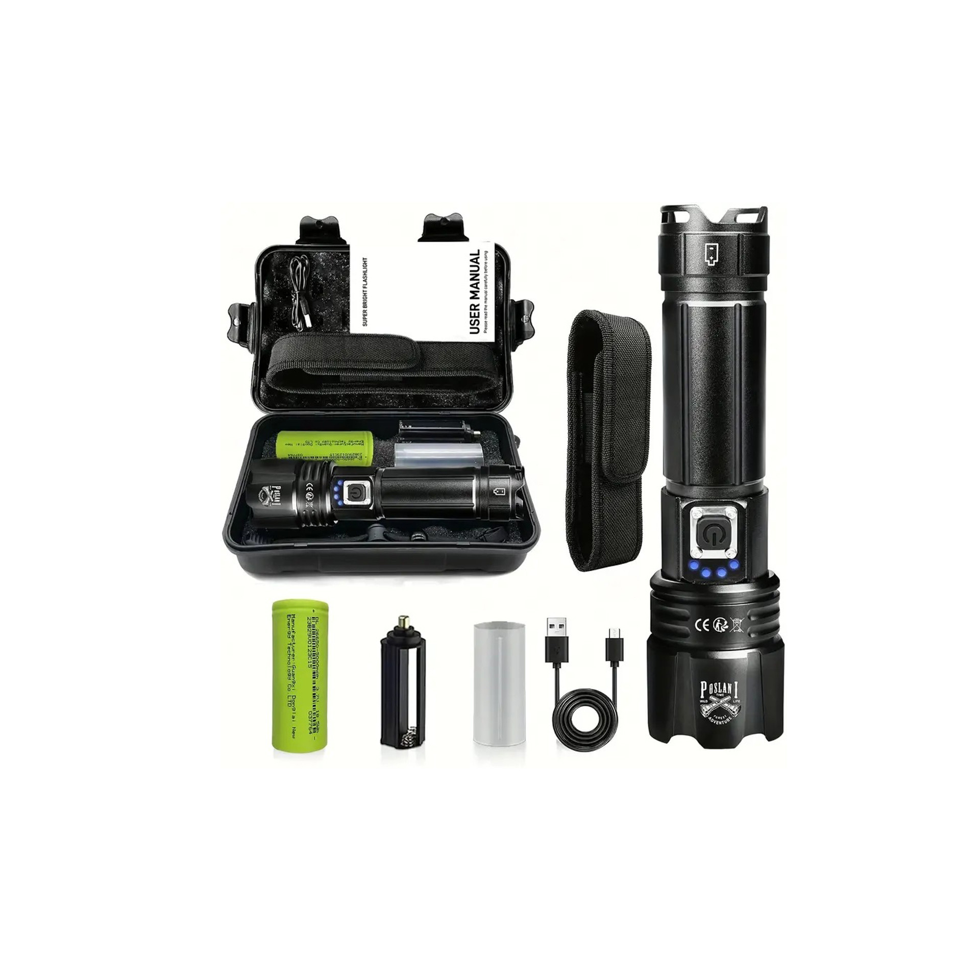 LED Taschenlampe mit XHP70.2 LED Chip